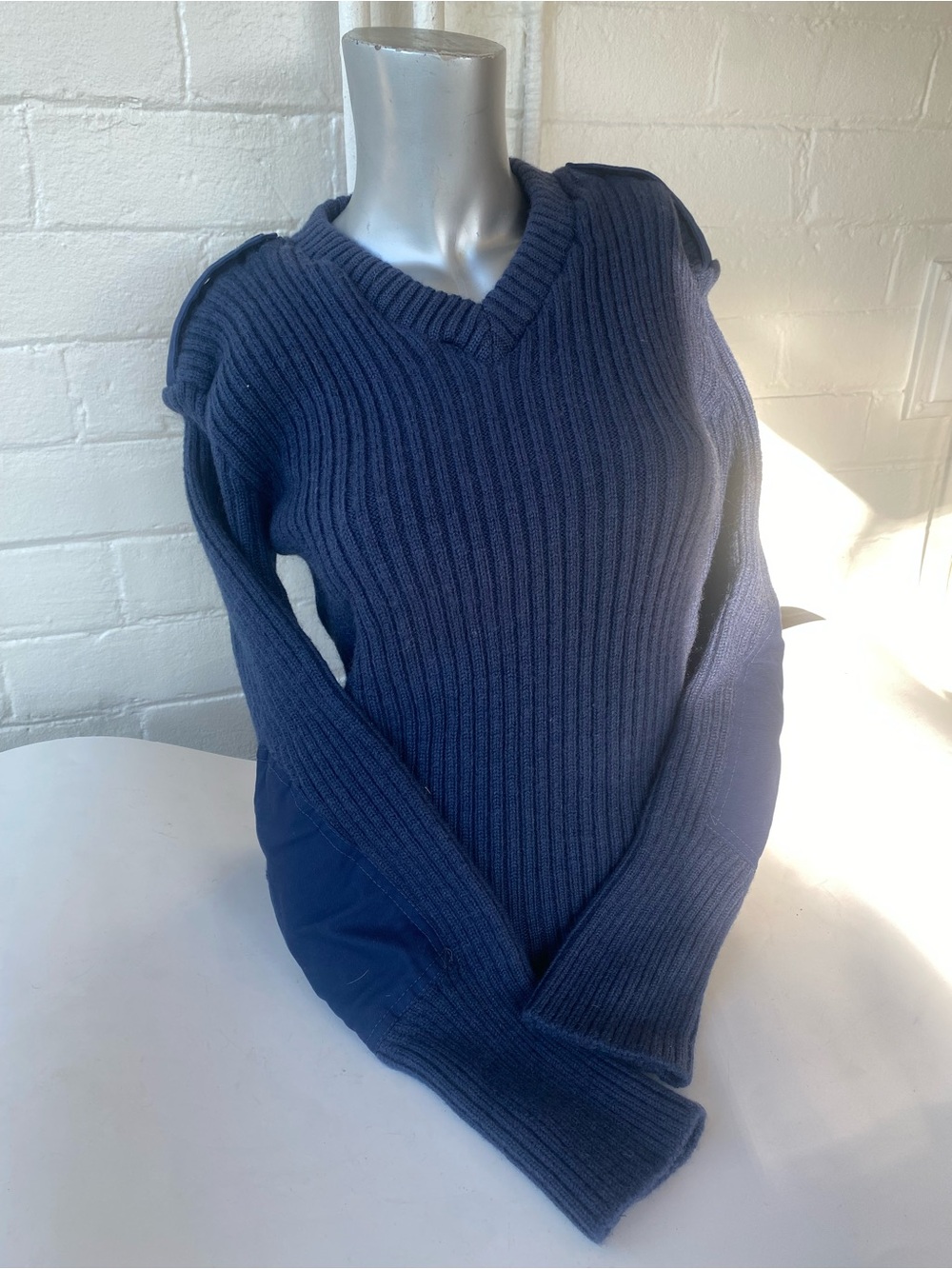 Vintage British Wool Commando Sweater Looking Very Unisexy